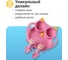 Силиконовая детская секционная тарелка Homium Animals, розовый, сова silplate01pink 4