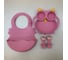 Силиконовая детская секционная тарелка Homium Animals, розовый, сова silplate01pink 5