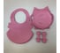 Силиконовая детская секционная тарелка Homium Animals, розовый, сова silplate01pink 6