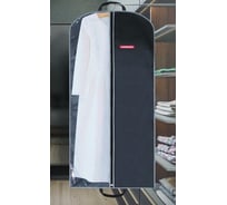 Чехол для одежды Hausmann со стенкой из ПВХ и ручками 60x140, черный ААА HM-19393AG