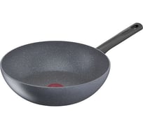 Сковорода-ВОК TEFAL WOK Natural Cook 04211628 круглая 28 см несъемная ручка без крышки серый 910004 1682519