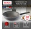 Сковорода-ВОК TEFAL WOK Natural Cook 04211628 круглая 28 см несъемная ручка без крышки серый 910004 1682519 4