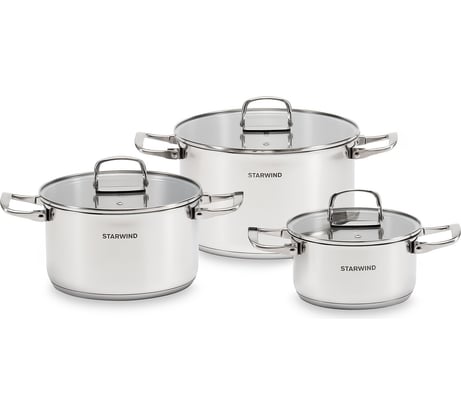 Набор кастрюль STARWIND Chef Compact 6 предметов SW-CH3006 1869527