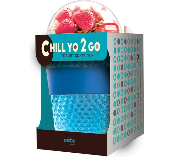 Контейнер Asobu Chill yo 2 go 0.38 л, голубой CY2GO blue