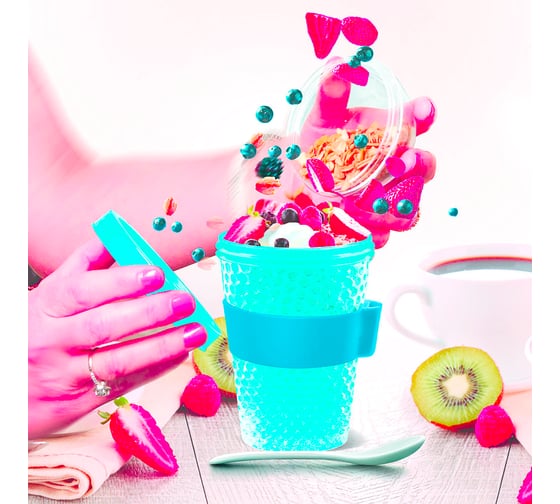Контейнер Asobu Chill yo 2 go 0.38 л, голубой CY2GO blue