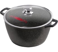 Кастрюля Горница 8 л, 300/150 гранит, литые ручки, с крышкой СП5257
