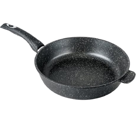 Сковорода Горница 300/75 мм с пластиковой ручкой без крышки антипригарное покрытие гранит ПС13579