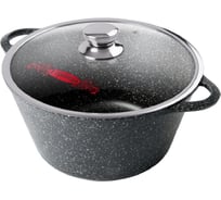Кастрюля Горница 5 л, гранит induction литые ручки, с крышкой СП6496