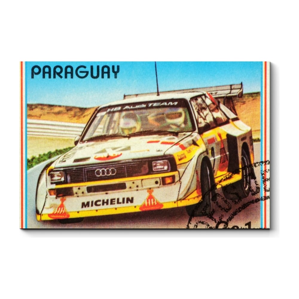 Картина Picsis Раллийный автомобиль Ауди Спорт кватро 660x430x40 5354 ...