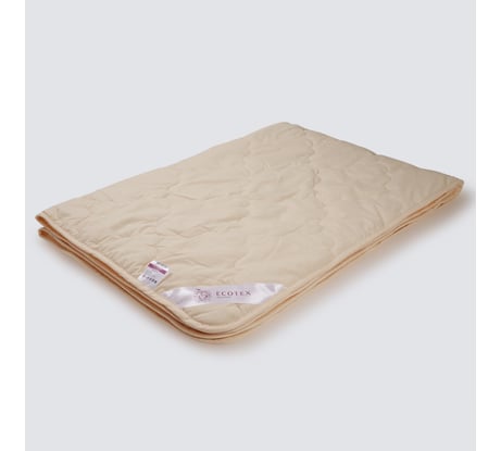 Стеганое одеяло Ecotex Золотое руно облегченное, овечья шерсть, 2 спальное, 172x205 ООЗР2 4607132570881