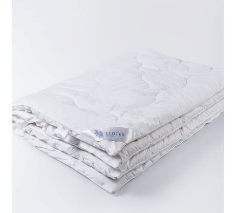 Стеганое одеяло Ecotex Бамбук Роял бамбуковое волокно, всесезонное, 1.5 спальное, хлопковый чехол, 140x205 ОБ1 4607132570461