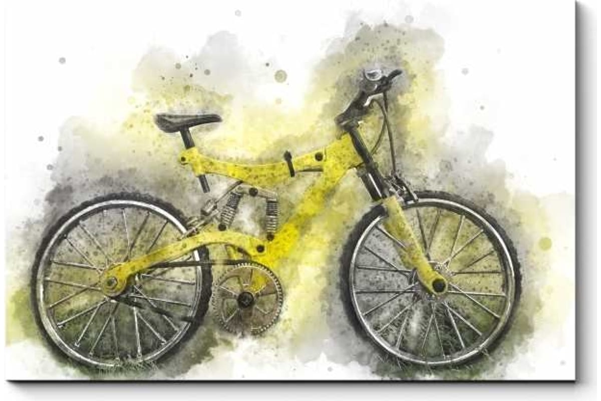 Картина Picsis Абстрактный велосипед 660x430x40 мм 5540-10973077 - выгодная  цена, отзывы, характеристики, фото - купить в Москве и РФ