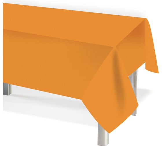 Одноразовая скатерть Дон Баллон мастхэв, оранжевый, 137x274 см, 1 шт. 6012148 1