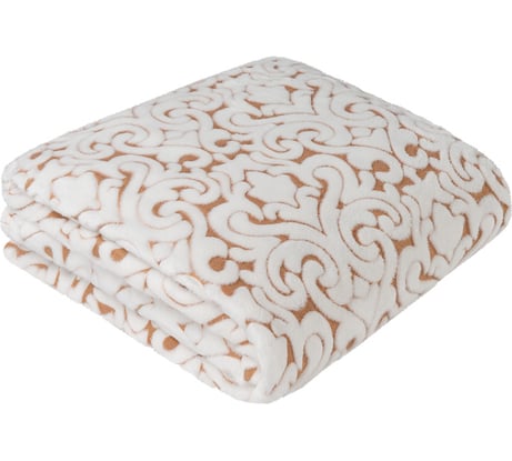 Покрывало Guten Morgen Велсофт, С люрексом, Барокко пыльная роза/золото (150x200 см) ПКЛ-БРроза/зол-150-200