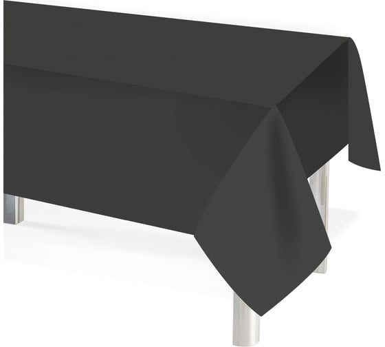 Одноразовая скатерть Дон Баллон мастхэв, черный, 137x274 см, 1 шт. 6012154 1