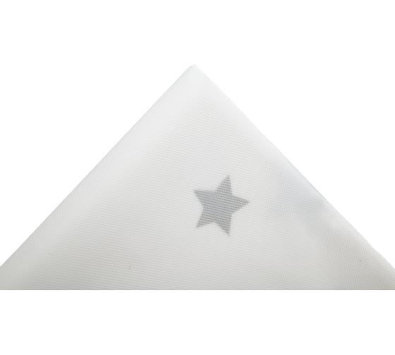 Одноразовая скатерть Дон Баллон звезды, белый/серебро, 137x274 см, 1 шт. 6012119