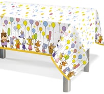 Одноразовая скатерть Дон Баллон оранжевая корова, 120x180 см, 1 шт. 501724