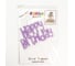 Топпер Волна веселья Happy Birthday шрифт граффити, Сиреневый, 11x14 см, 1 шт 615179 2