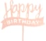 Топпер Волна веселья Happy Birthday лента, розовый, 12x15 см, 1 шт 615185 1