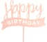 Топпер Волна веселья Happy Birthday лента, розовый, 12x15 см, 1 шт 615185 5