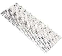 Трубочки для коктейлей Волна веселья Серебристый микс, белый/серебро, металлик, 12 шт. 6231317