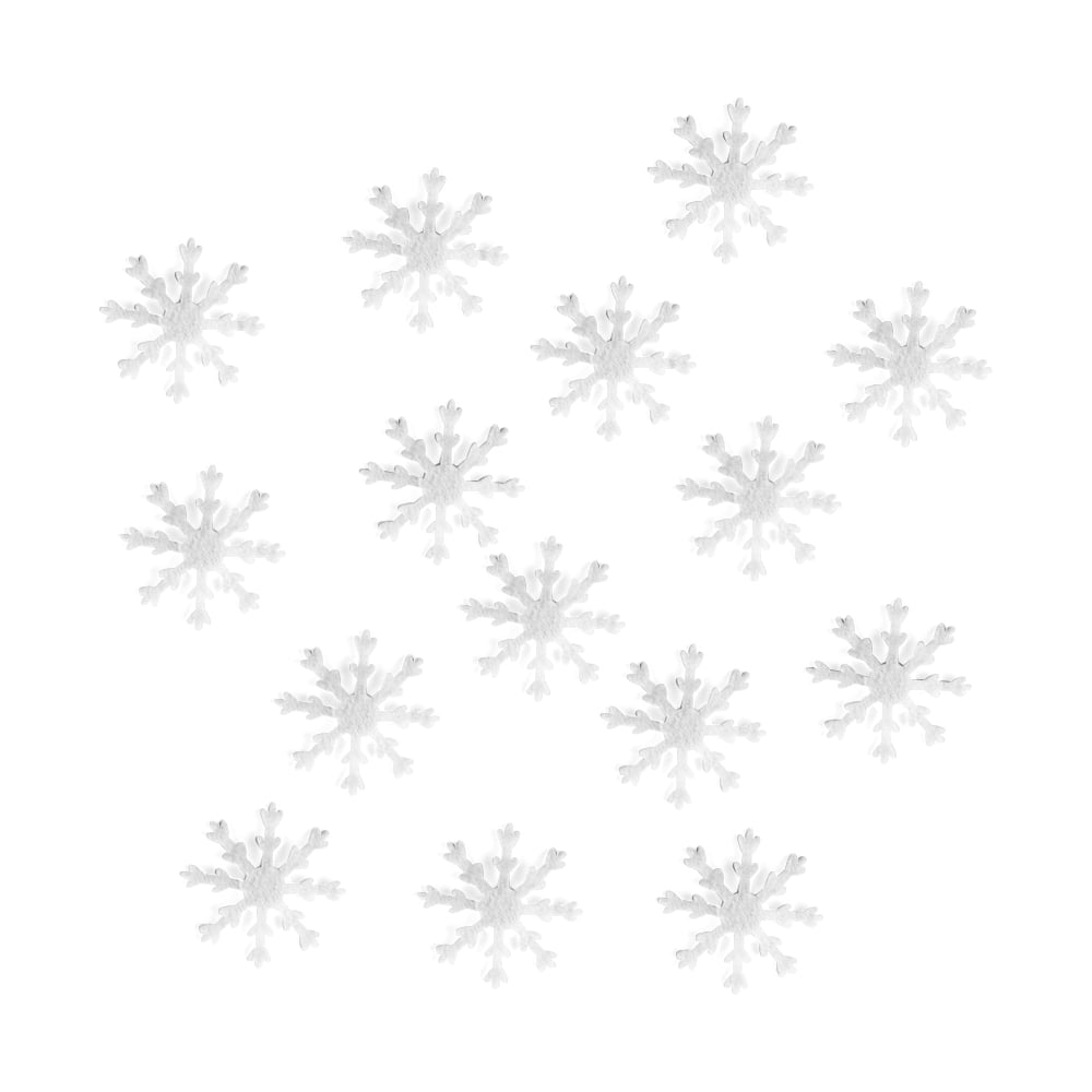 Декоративное украшение Волна веселья Снежинки, 2.5 см, белый, 25 шт ...