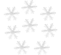 Декоративное украшение Волна веселья Снежинки, 4 см, белый, 20 шт 6230827
