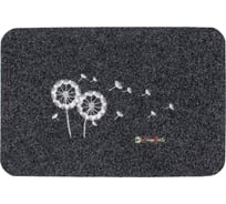Влаговпитывающий коврик ComeForte «ВЕЛЮР» Одуванчик 40x60см Серый TCLR/W-1002