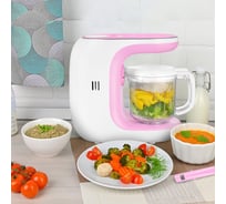 Блендер-пароварка KITFORT бело-розовый КТ-2325-1