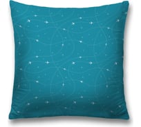 Декоративная наволочка на молнии JoyArty чехол на подушку "Траектория полета” 45x45 см sl_423741