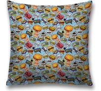 Декоративная наволочка на молнии JoyArty чехол на подушку "BAM BOOM” 45x45 см sl_423740
