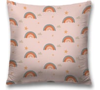 Декоративная наволочка на молнии JoyArty чехол на подушку "Нежная радуга” 45x45 см sl_423869