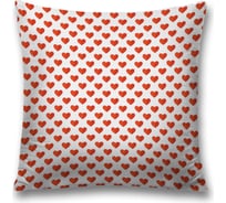 Декоративная наволочка JoyArty "Сердечки" чехол на молнии, 45x45 см sl_422662