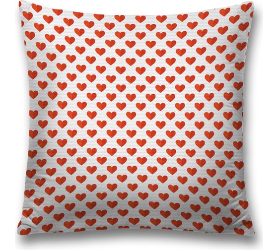 Декоративная наволочка JoyArty "Сердечки" чехол на молнии, 45x45 см sl_422662 1