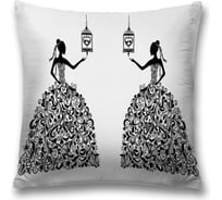 Декоративная наволочка на молнии JoyArty чехол на подушку "Принцесса” 45x45 см sl_425005