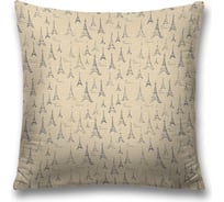 Декоративная наволочка на молнии JoyArty чехол на подушку "Письмо в Париж” 45x45 см sl_423829