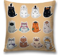 Декоративная наволочка на молнии JoyArty чехол на подушку "Коты герои” 45x45 см sl_423850