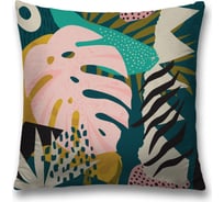 Декоративная наволочка на молнии JoyArty чехол на подушку "Тропики” 45x45 см sl_423854