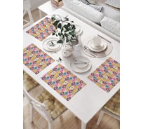 Салфетки на стол для сервировки JoyArty прямоугольные, плейсмат Веселые будни, 32x46 см, в комплекте 4шт. np_423880