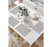 Салфетки на стол для сервировки JoyArty прямоугольные, плейсмат В очках и колпаке, 32x46 см, в комплекте 4шт. np_70997