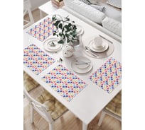 Салфетки на стол для сервировки JoyArty прямоугольные, плейсмат Цветочная поляна, 32x46 см, в комплекте 4шт. np_423258