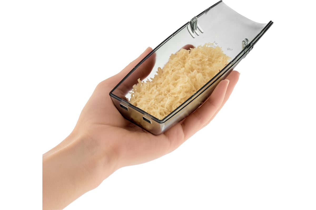 Терка с контейнером Walmer Home Chef с мерной шкалой, 16 см, 250 гр ...