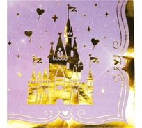 Салфетки Волна веселья Замок принцессы, Металлик, 33x33 см, 6 шт. 6231605