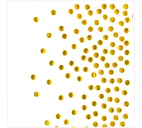 Салфетки Волна веселья Конфетти белый/золото, металлик, 33x33 см, 12 шт. 623576