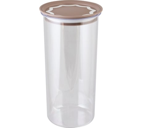 Банка для сыпучих продуктов Полимербыт с вакуумной крышкой 1.4 л 432620100