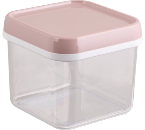 Банка для сыпучих продуктов Полимербыт квадратная 0.6 л 432660000