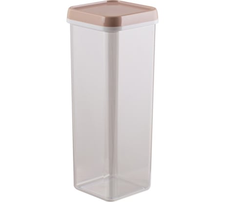 Банка для сыпучих продуктов Полимербыт квадратная 2.2 л 432680000