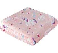 Покрывало-плед для детей Guten Morgen Велсофт, Сказочные единороги, 150x200 см ПФ-СкЕд-150-200