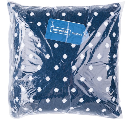 Декоративная подушка Moroshka maritime 30x30 см, двухсторонняя, съемный чехол xx009-78