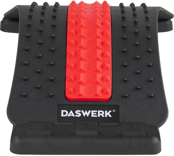 Массажер для спины, мостик для растяжки DASWERK Premium, 3 уровня нагрузки, красная вставка 680034